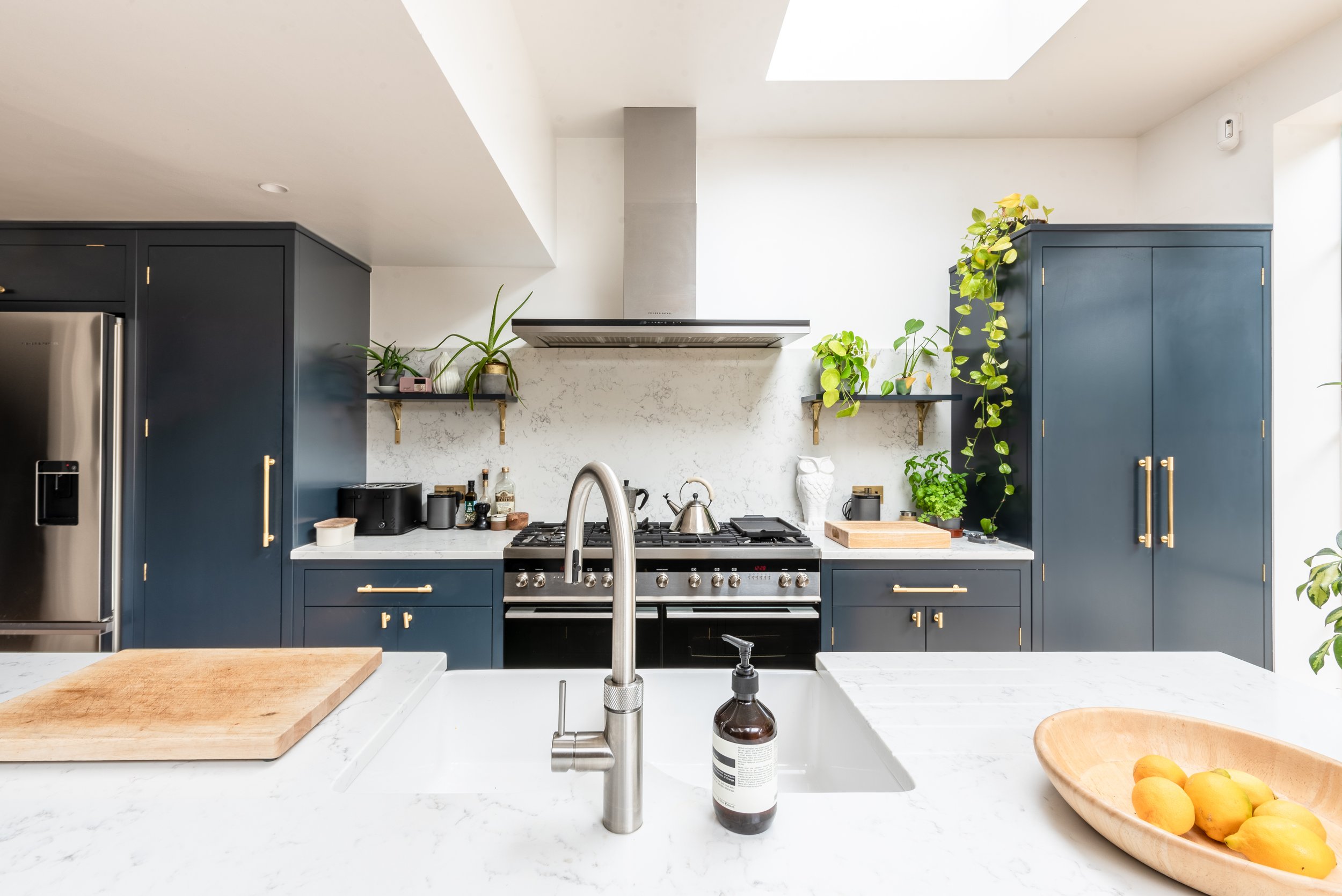 Navy on sale kitchen dresser
